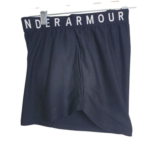 Under Armour Women's Shorts S Black 3.0 Logo Elastic Waistband Pockets - Picture 6 of 8